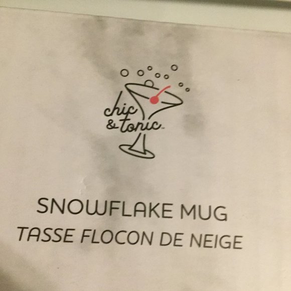 Chic & Tonic snowflake mug new in box great gift or something for yourself - Picture 1 of 6
